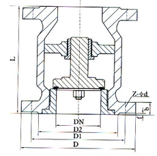 H42N立式止回閥 H42N立式止回閥